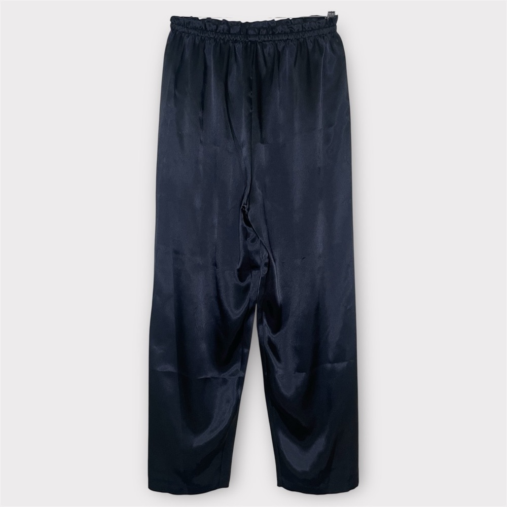 Hudson’s Bay Satin Pajama Pants Small Black Soft Luxury Sleepwear - Picture 2 of 16